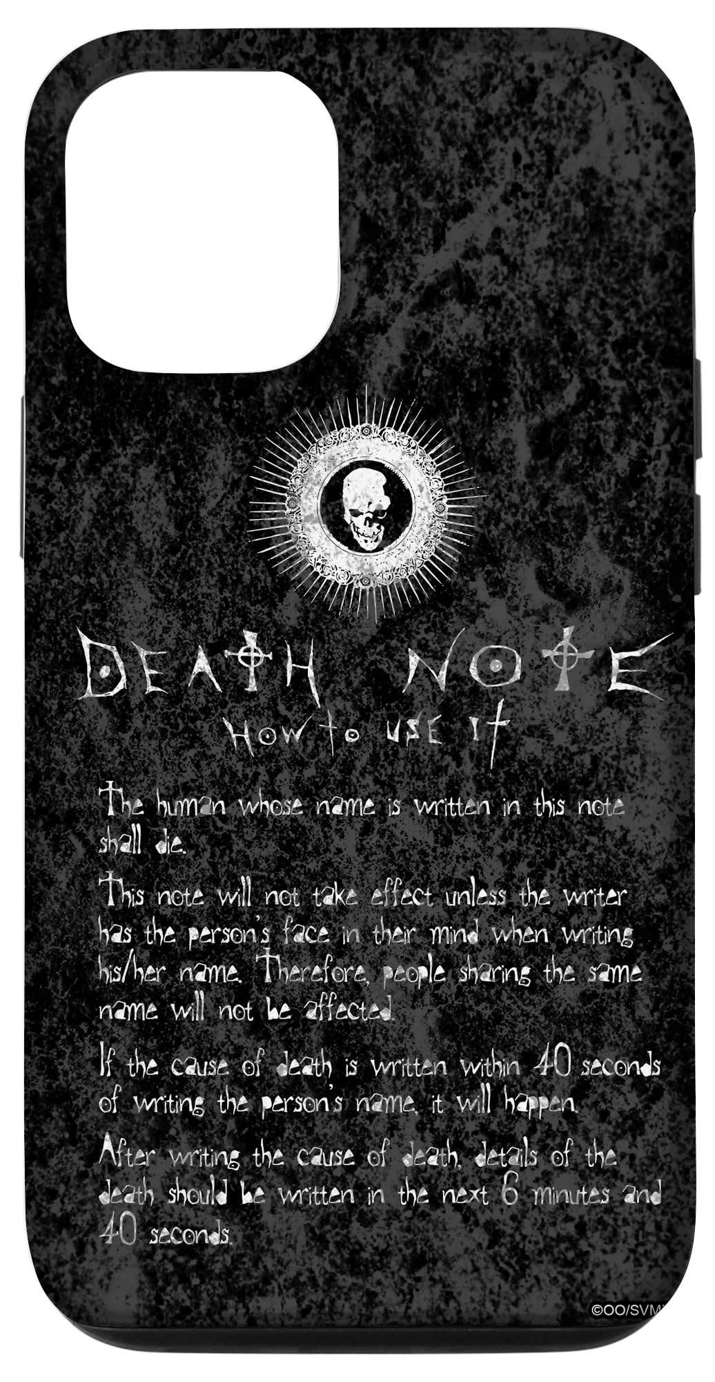 Amazon.com: Death Note How to Use It Case for iPhone 12/12 Pro