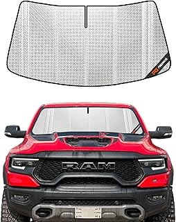 Custom-Fit Windshield Sun Shade for Ram 1500 (2019-2025) - Full Sensor & Mirror Coverage