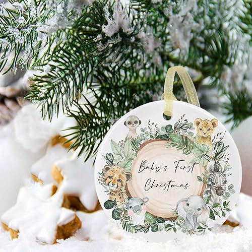 Vista 3 de 2025 Primeros adornos de nuestro bebé, adorno de recuerdo de primera Navidad, adornos de árbol de Navidad para bebé, primer adorno para niño y niña