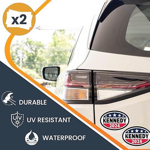 Miniatura 3 de Magnet Me Up Robert F. Kennedy Jr. 2024 - Calcomanía magnética del partido demócrata, 4 x 6 pulgadas, paquete de 2, imán automotriz resistente para