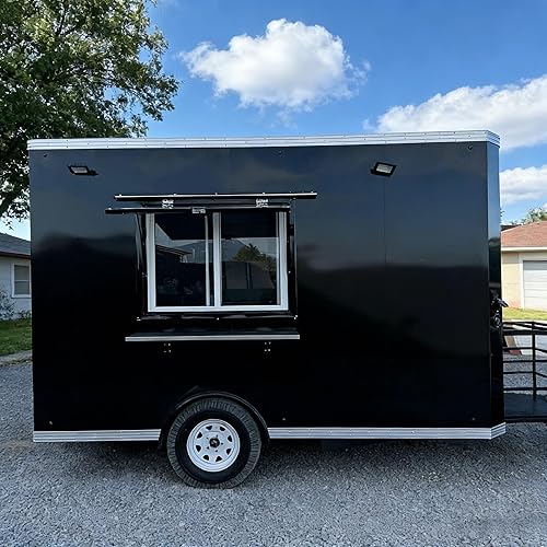 TIANHONG Custom Food Truck Trailer for Sale, Pizza Hot Dog Coffee Ice Cream Food Trailer for Sale, Fully Equipped Mobile Catering Kitchen for Street Business