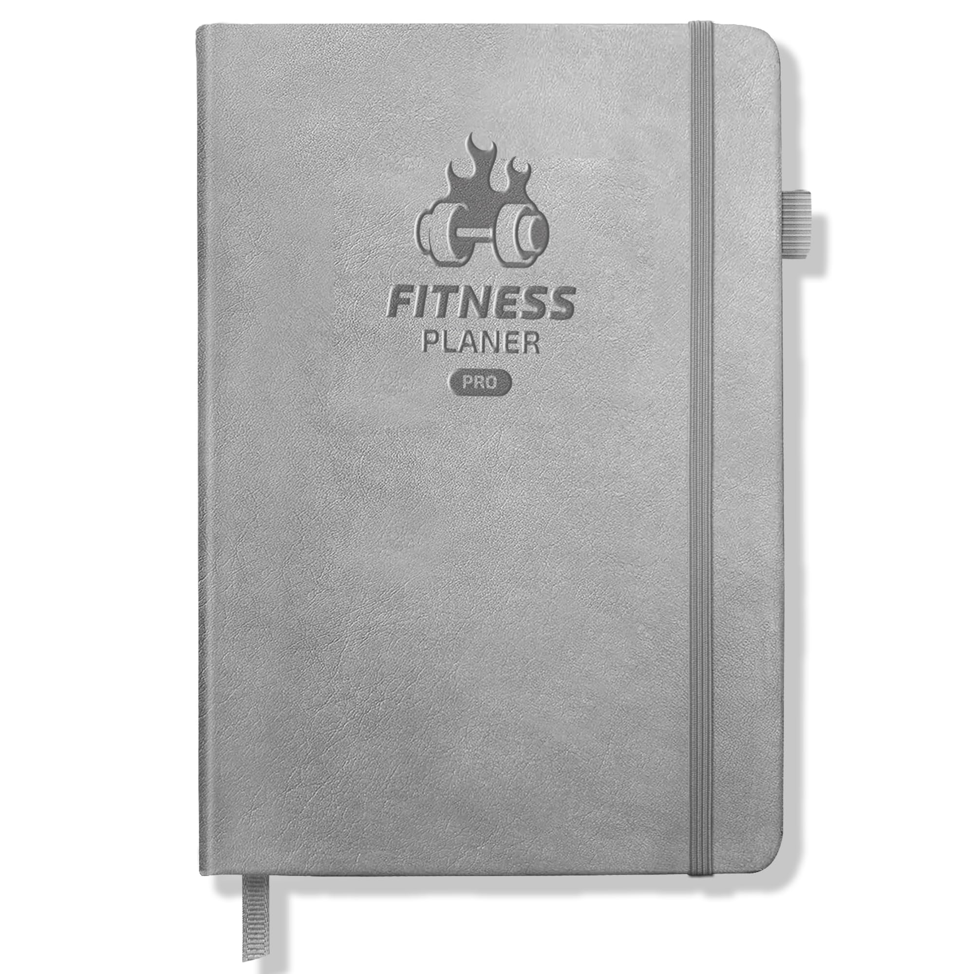 BIROYAL Premium Gym Buch für Hochintensiv-Trainierende, Täglicher Platz für 12 Kraftübungen & 5 Cardio-Sessions, Trainingstagebuch, Trainingsbuch Krafttraining, Fitness Journal für Gym, Heimtraining
