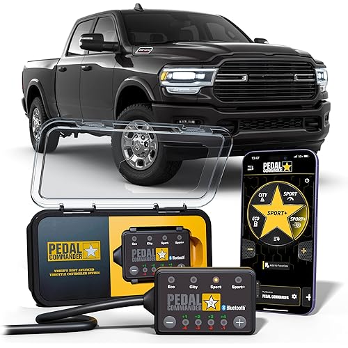 PEDAL COMMANDER Throttle Response Controller Compatible with Ram 2500 3500 2019-2025, Plug-and-Play, 4 Modes 36 Sensitivity Levels, App Control Anti-Theft, Performance Upgrade, Ram Truck Accessories