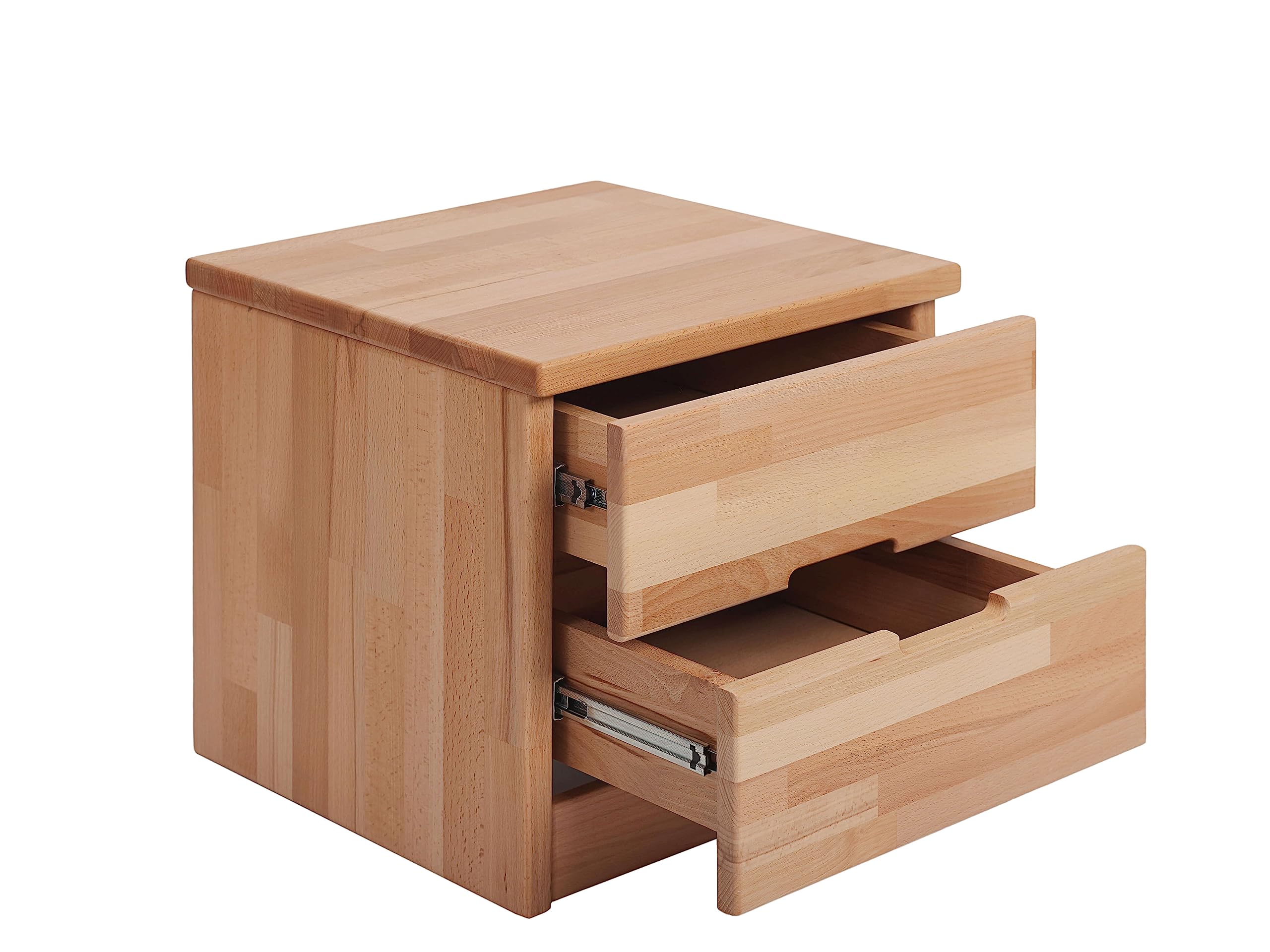 Krok Wood Nachttisch ELSA aus Massivholz 40x40x40 cm (in Buche)