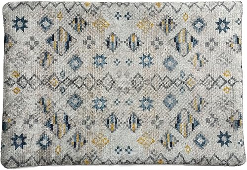 DigiRugs Funda de almohada geométrica decorativa hecha de alfombras turcas funda de almohada decorativa de 12 x 24 pulgadas