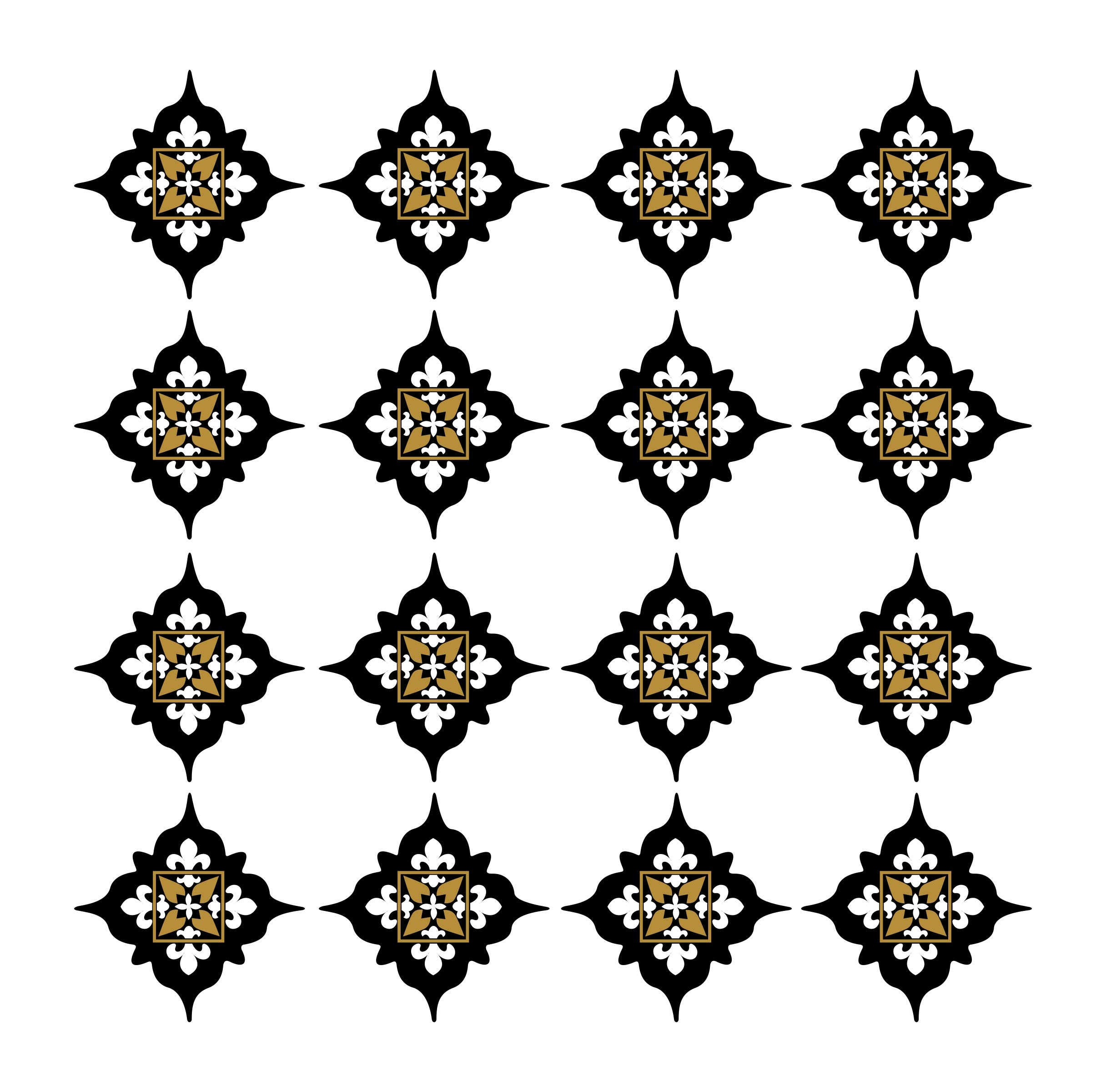 Decorative Waterproof Floor Sticker (16 pcs)_DKFS22 Size :- (8cm x 8cm)-picture-29