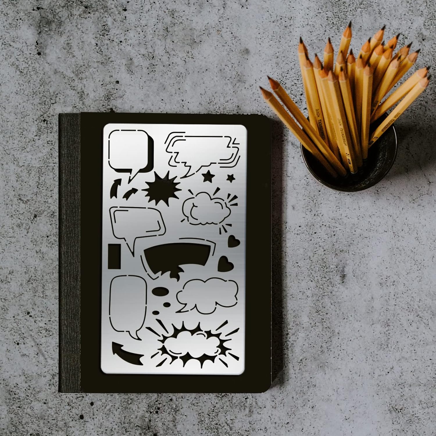 Letras En Acero Plantillas De Metal BENECREAT Luna Y Estrellas