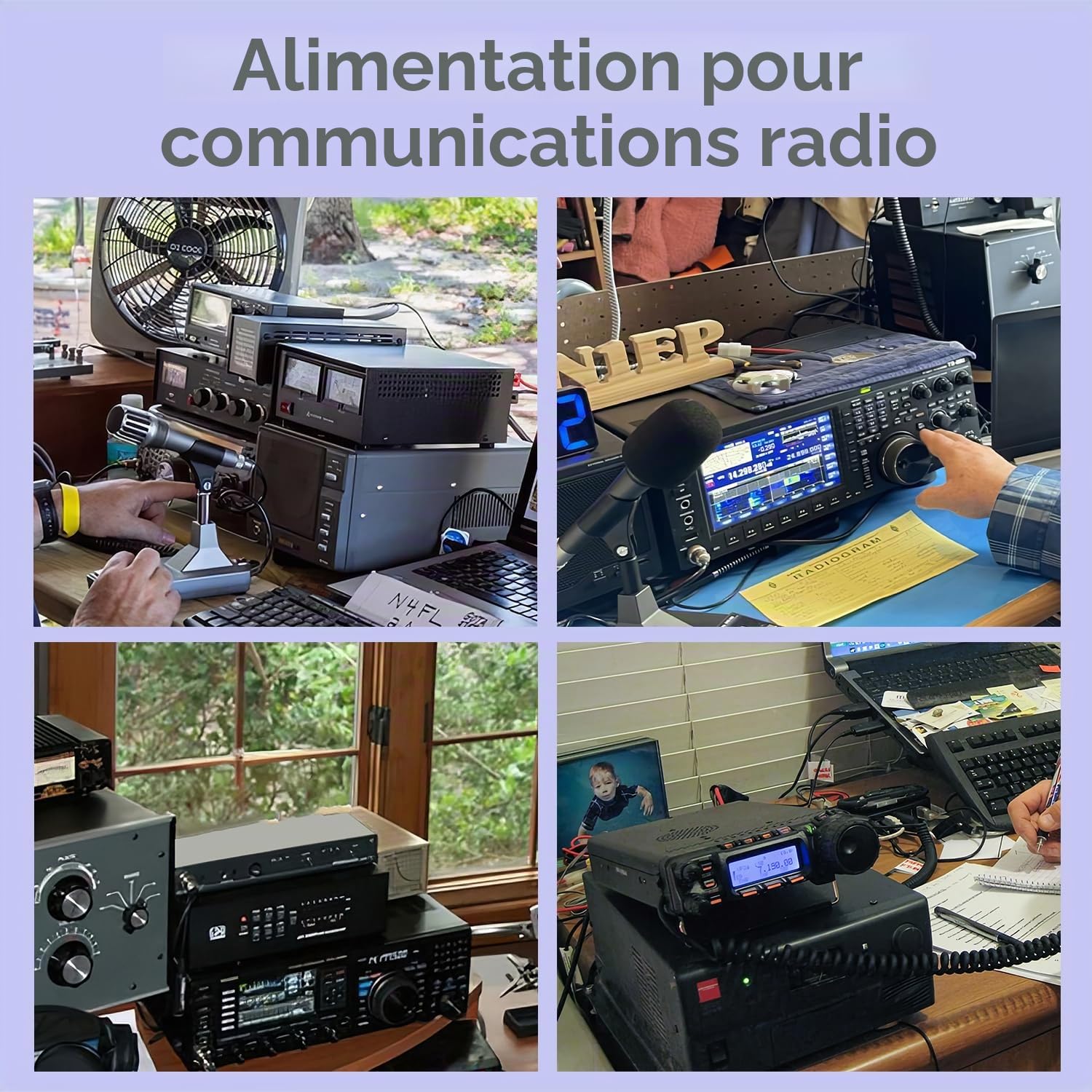 Jesverty SPS-1330 Alimentation Compacte Universelle 30A 13,8V AC-DC Convertisseur pour Banc