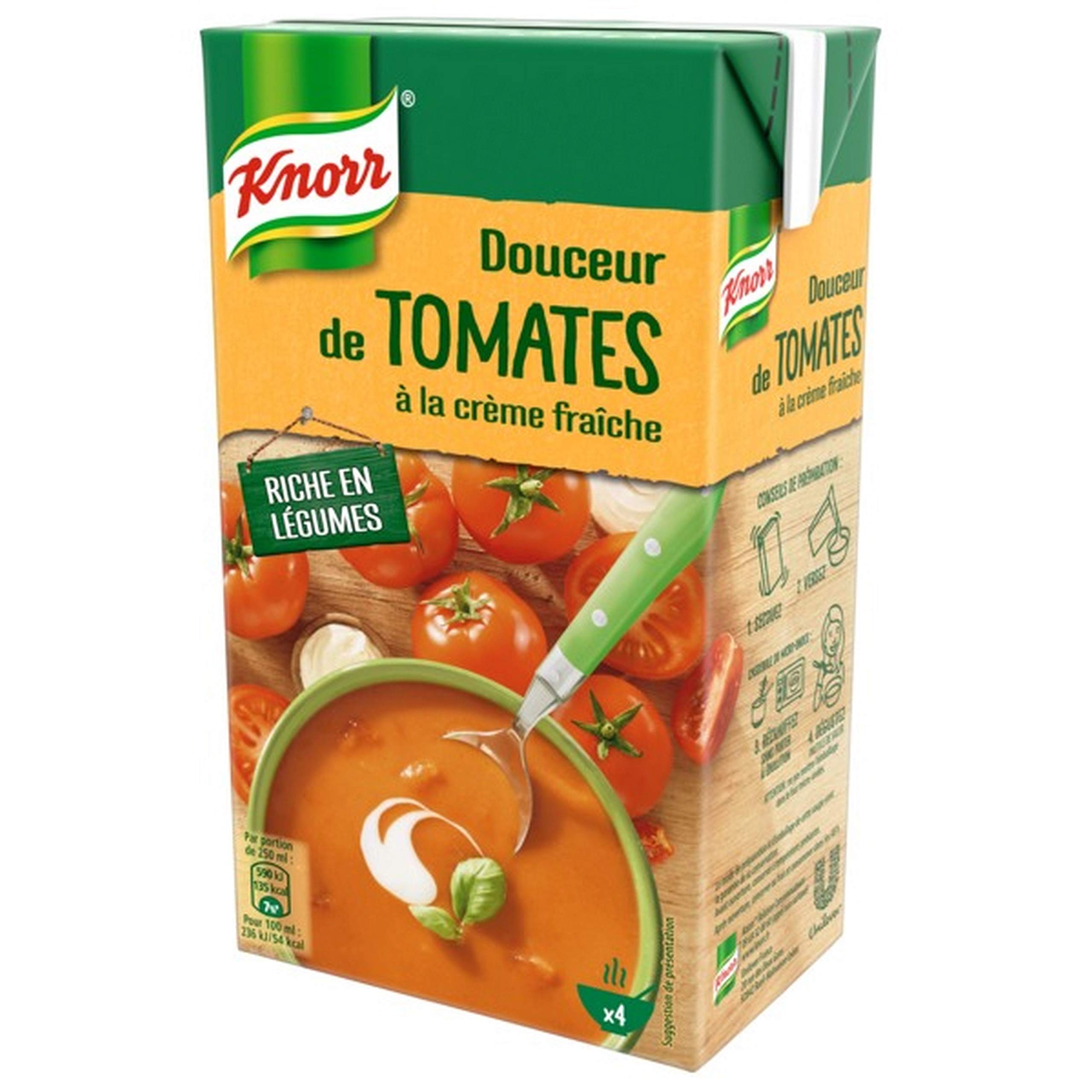 Knorr Soupe Douceur de Tomates à la Crème Fraîche 1 L