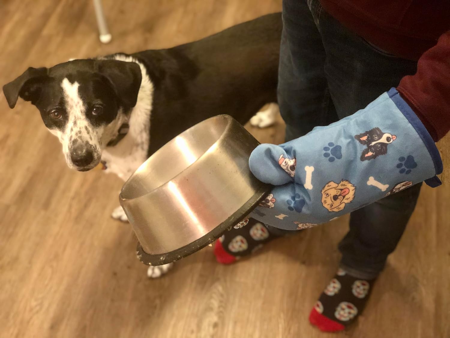 Dogs and Bones Funny Pet Dog Rescue Puppy Animal Lover Graphic Novelty Kitchen Accessories