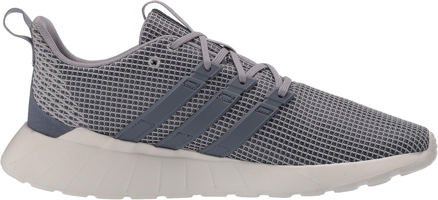adidas mens Questar Flow Sneaker, Grey/Grey/White, 10.5 US