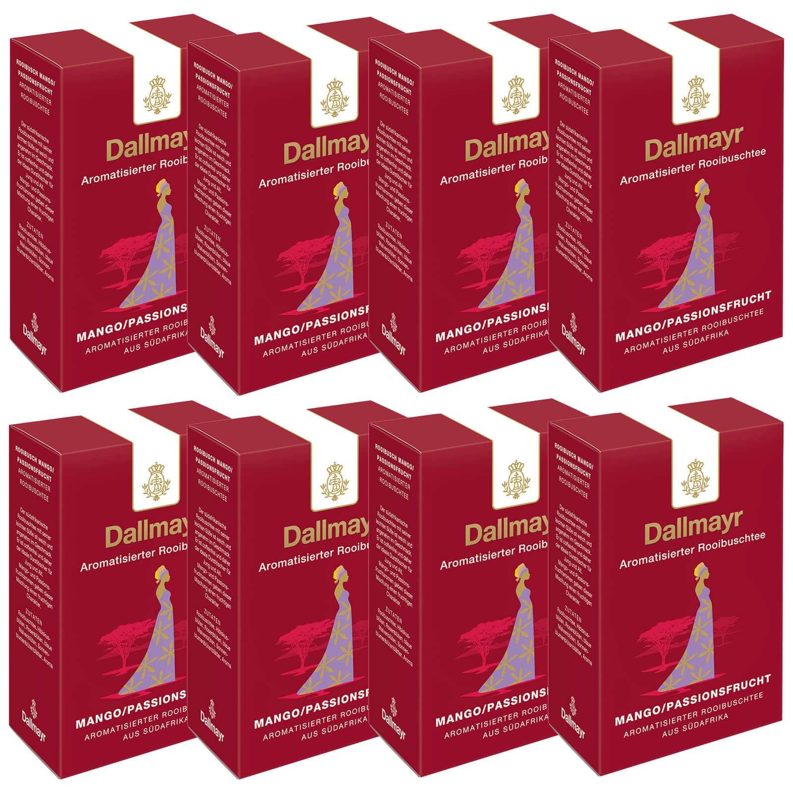 Dallmayr Roibuschtee Mango-Passionsfrucht, 8er Pack (8 x 100 g )