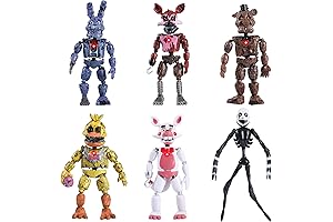 6 Pack Horror Game Figures Toys Set, Fun Action Figures with Movable Joints
