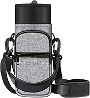Vista 10 de CaseBot Bolsa de transporte para botella de agua, bolsa deportiva para botella de agua con correa de mano ajustable para el hombro y 2 bolsillos