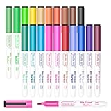 Magnetic Whiteboard Markers, 20 Pieces Fine Tip and Eraser, Dry Erase Whiteboard Markers, for Writing on Whiteboards, Weekly Planner, Glass for School Office Home