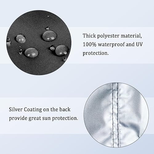 Miniatura 6 de NINAT Toldo de pared solar impermeable para toldo desplegable de 8 x 8 pies, carpa de carpa de pierna recta, toldos instantáneos al aire libre,