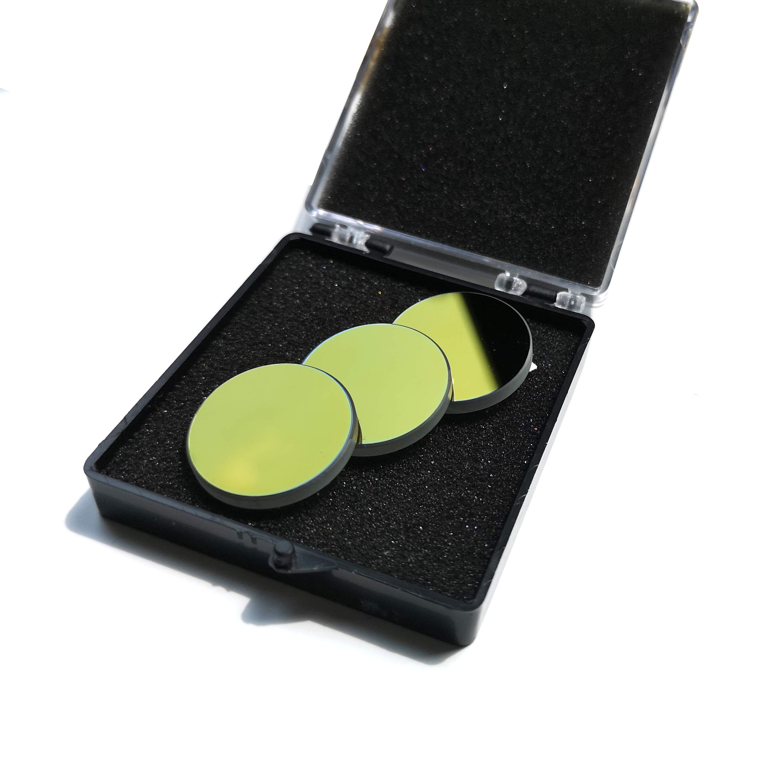 MCWlaser 3 stuks K9 glazen spiegelcoating goud diameter: 25 mm voor CO2 lasergravure snijden 40 watt of 50 watt
