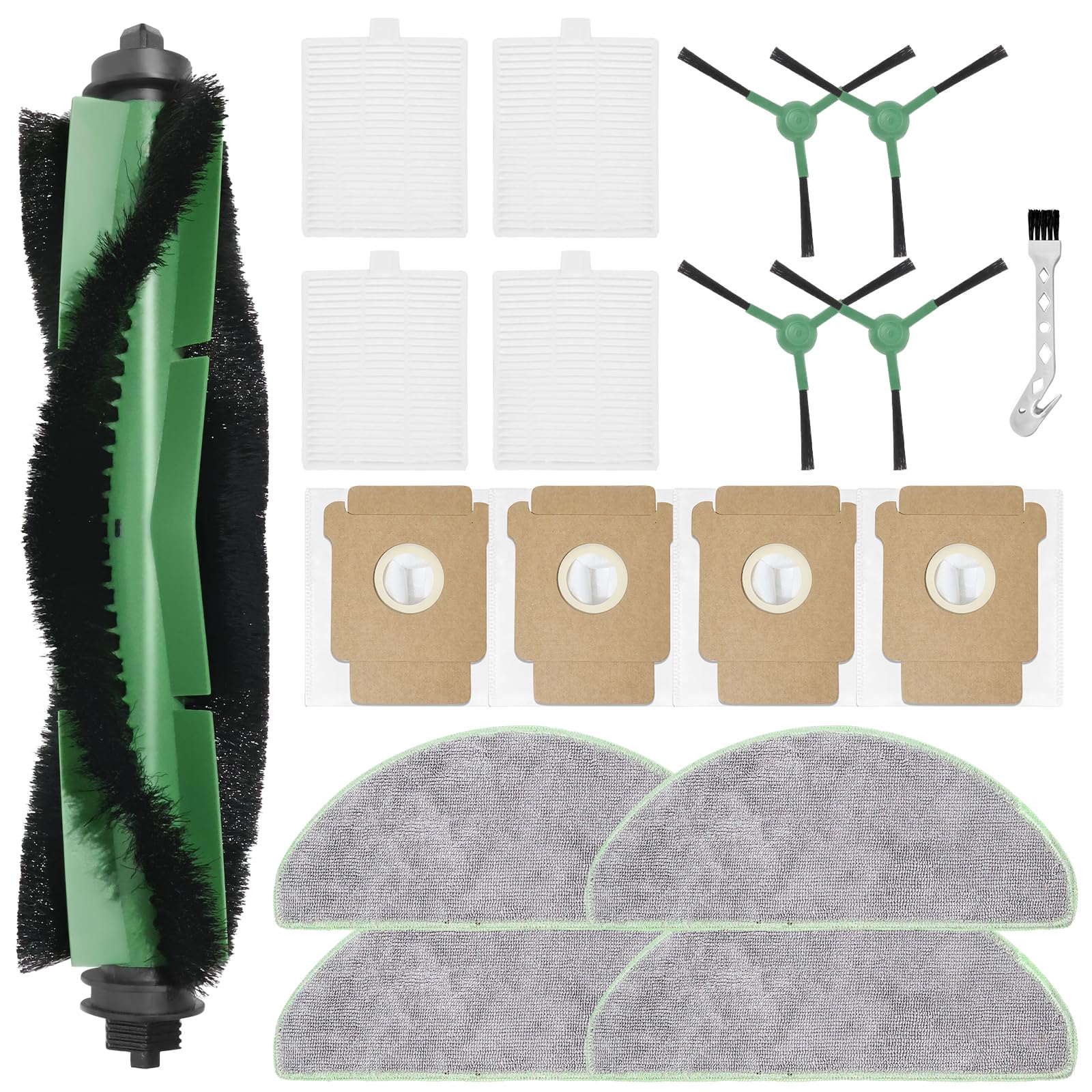 Set Di 8 Spazzole Laterali Di Ricambio Per Roomba 105, 205, 405, 505 – Kit Di Pezzi Di Ricambio Per Aspirapolvere Robot, Pulizia Efficace - 5
