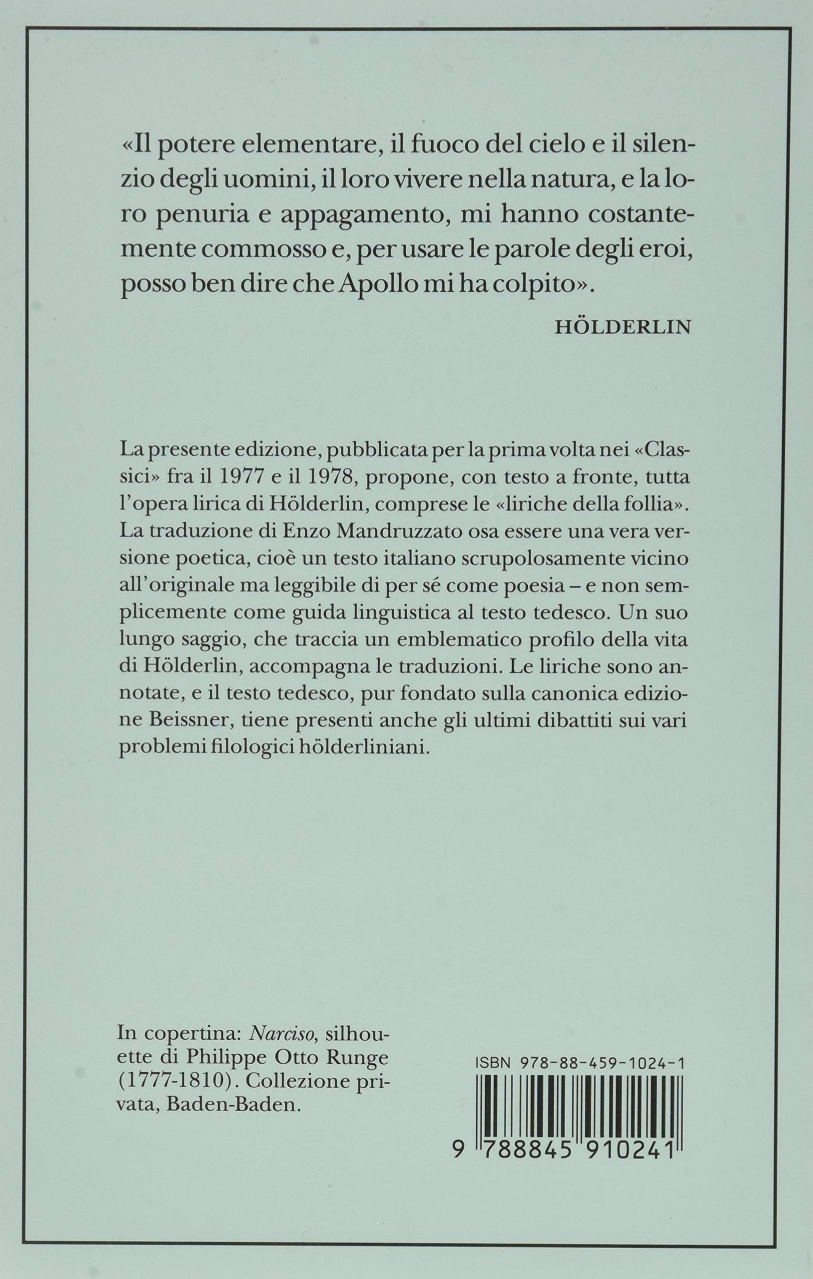 Le liriche. Testo a fronte