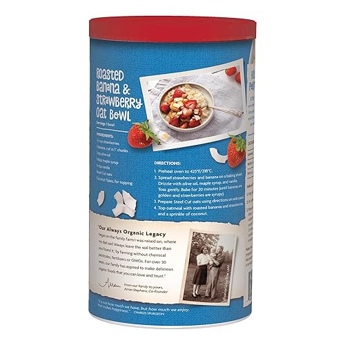 Miniatura 4 de Nature's Path Avena cortada al acero, saludable, orgánica, 30 onzas (paquete de 6), ideal para avena durante la noche