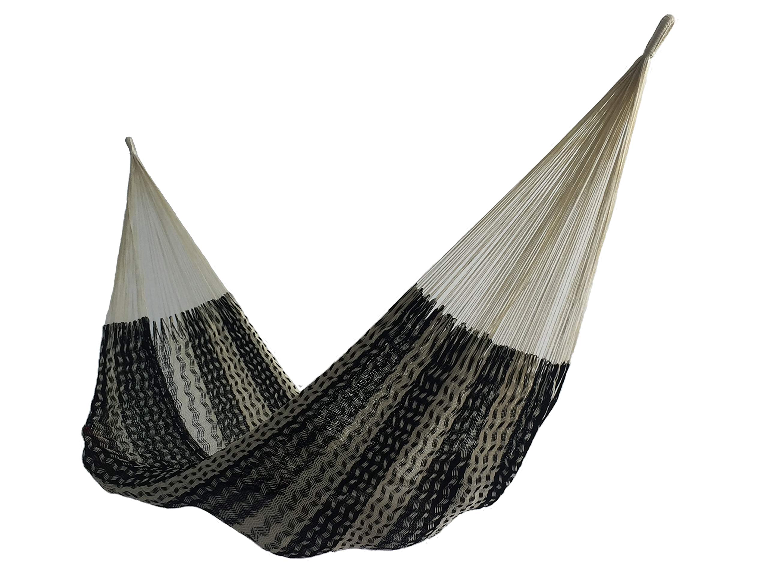 Hammock Ideal Black & Ecru, Large, Cotton