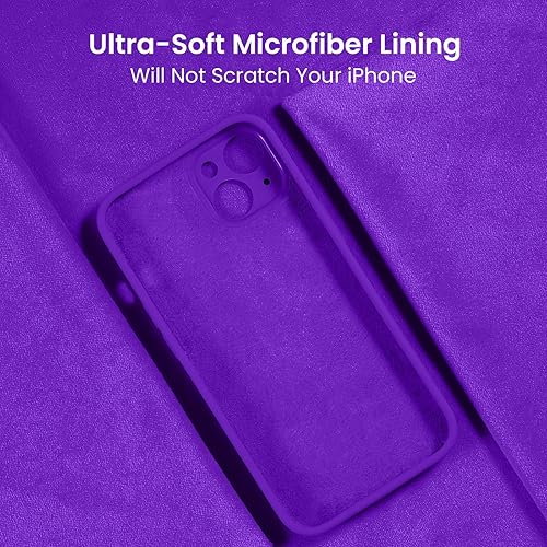 Miniatura 48 de FireNova Funda para iPhone 14 Pro, funda de silicona mejorada [protección de cámara] con [2 protectores de pantalla], forro interior de microfibra