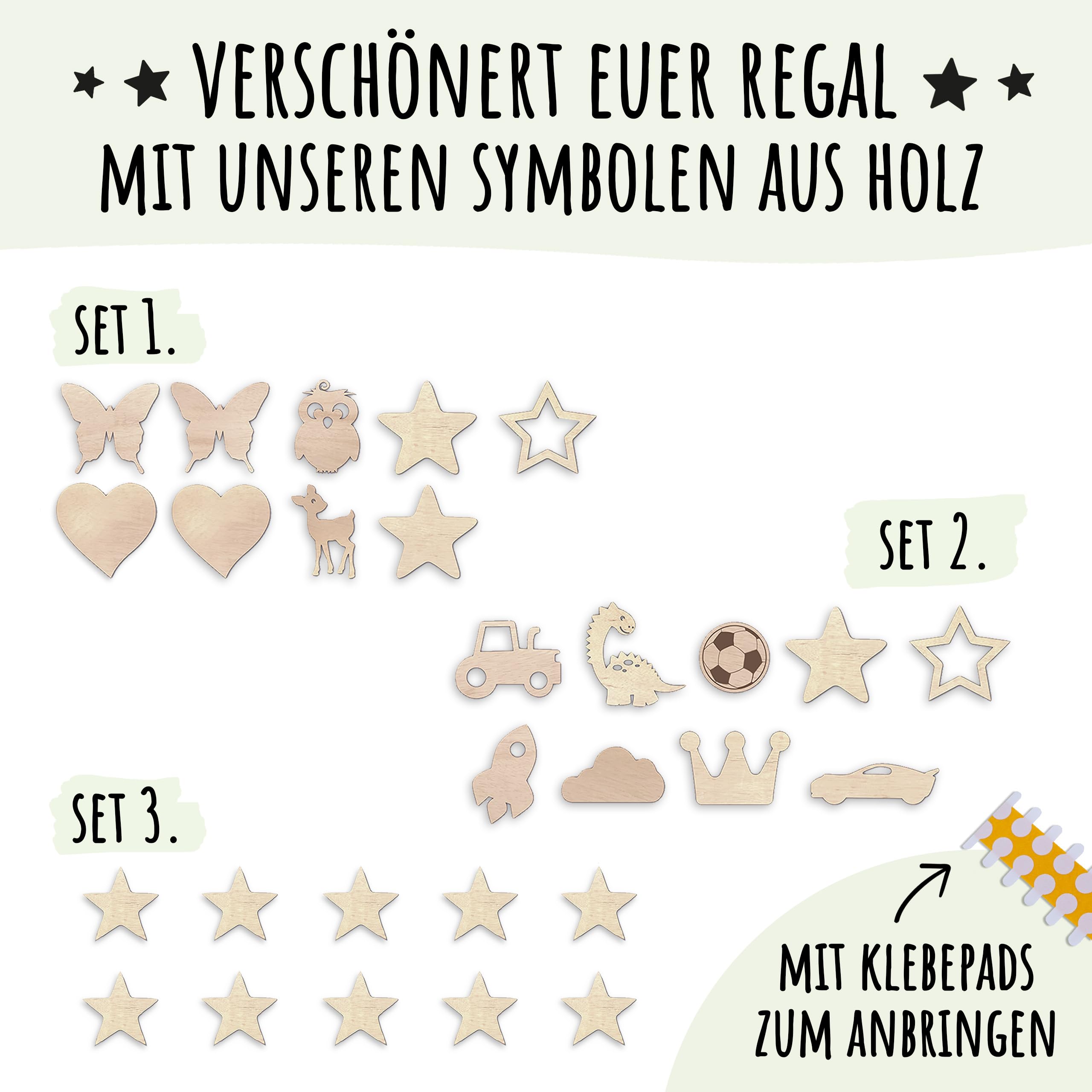 Holzura Regal Buchstabe Z für Toniebox zum selber bauen, DIY Wandregal für Toniefiguren, Aufbewahrung für Tonies, Halterung für Musikbox, 10mm Bausatz