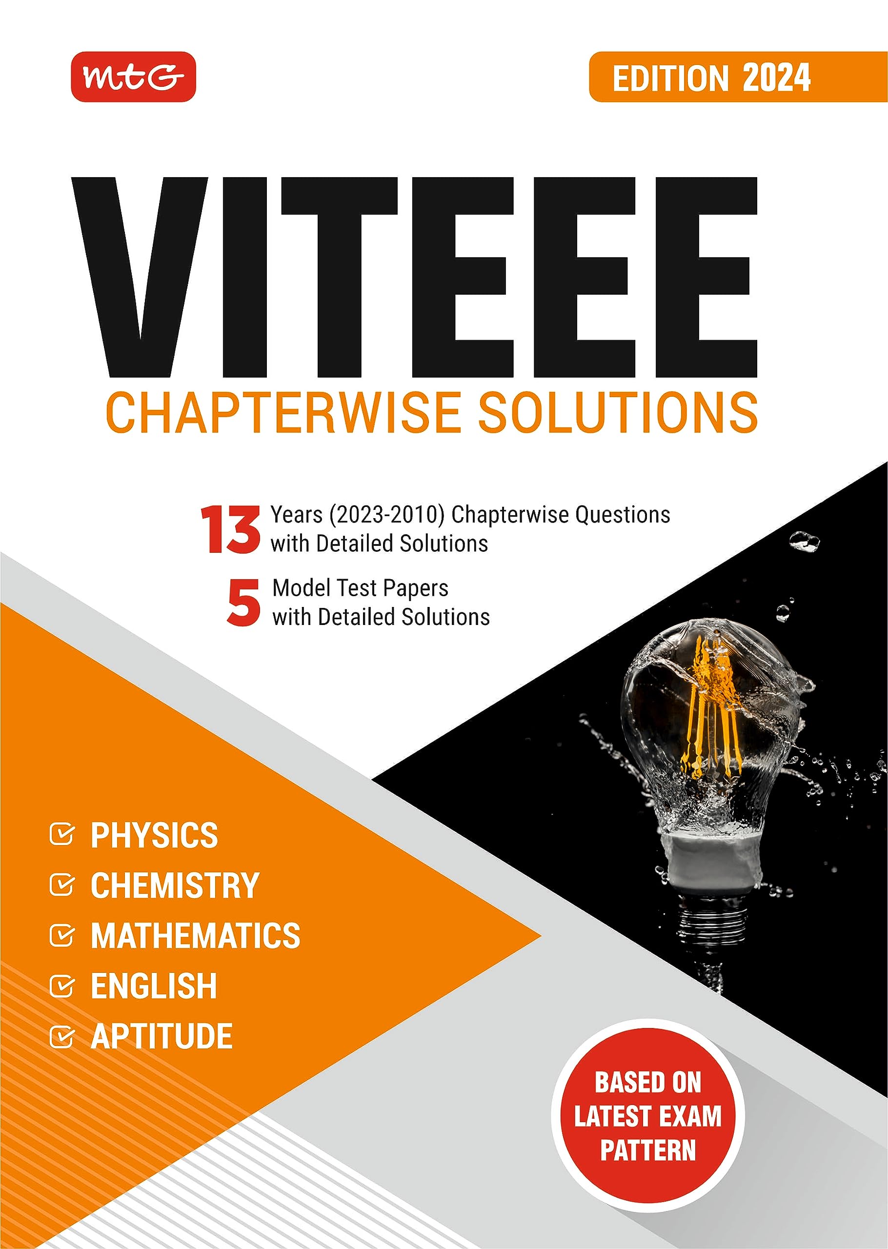 MTG VITEEE Chapterwise Previous 13 Years Solved Papers With 5 Model Test Papers Physics, Chemistry, Mathematics, English & Quantitative Aptitude PYQ Books For 2024 Exam MTG Editorial Board