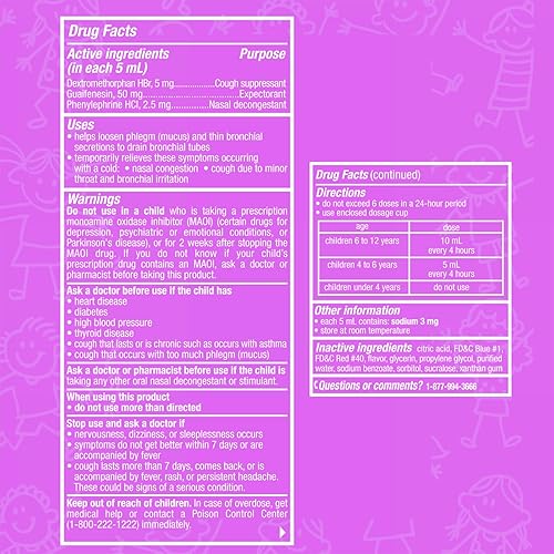 Miniatura 9 de TUKOL Medicina infantil para la tos y el resfriado descongestionante nasal supresor de la tos y alivio de la congestión del pecho acción rápida