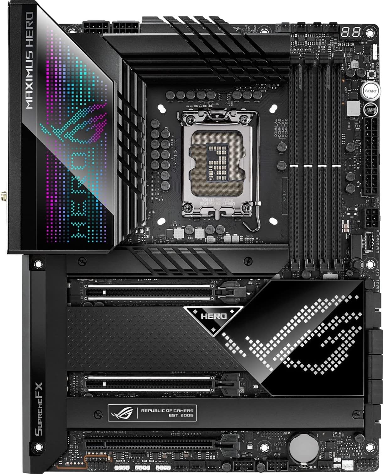 ROG Maximus Z690 Hero Desktop Motherboard - Intel Z690 Chipset - Socket LGA-1700 - Intel Optane Memory Ready - ATX