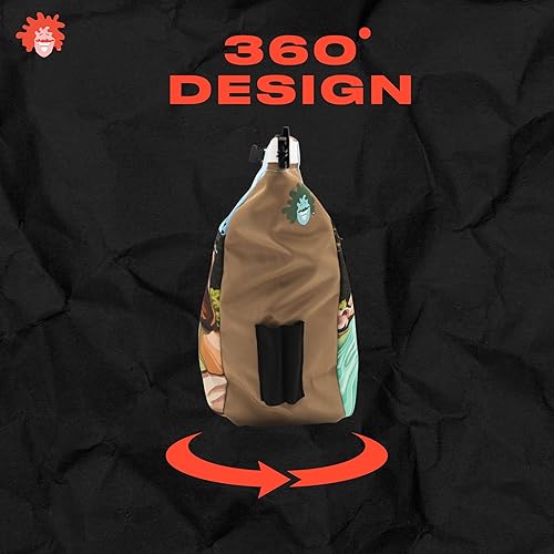 Miniatura 3 de Cubo de tiza para escalada en roca  para gimnasio Boulder y uso al aire libre  Cierre de velcro duradero, 2 bolsillos con cremallera, asa fácil de