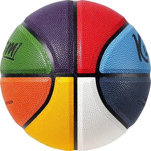 Kuangmi Baloncesto de calle colorido para hombres, mujeres, jóvenes, niñas y niños