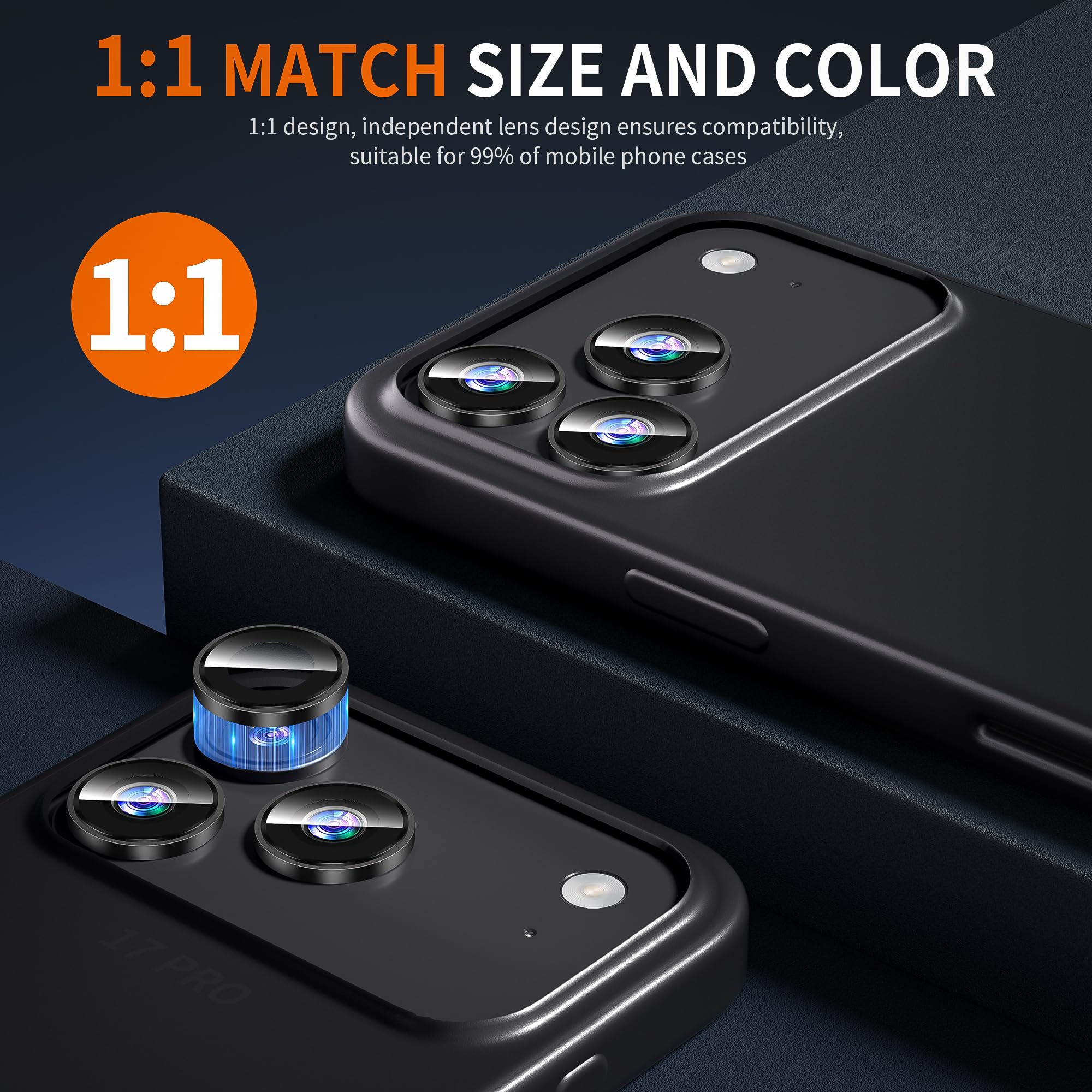 Diruite 2 Pièces Protection Objectif Pour IPhone 17 Pro/17