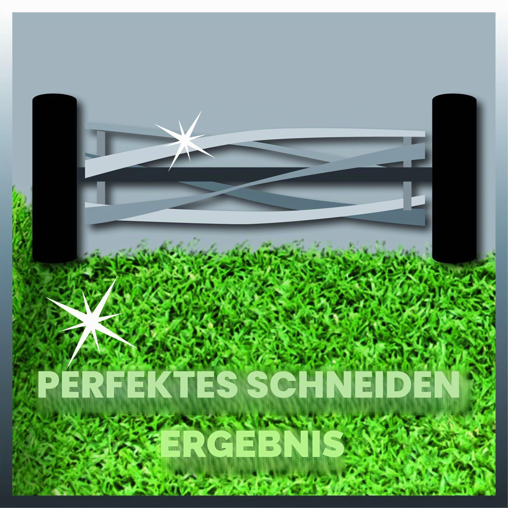 Einhell Handrasenmäher GE-HM 38 S-F (38cm Schnittbreite, berührungslose Schneidetechnik, kugelgelgerte Mähspindel, großflächige Räder, 26L Grasfangkorb)