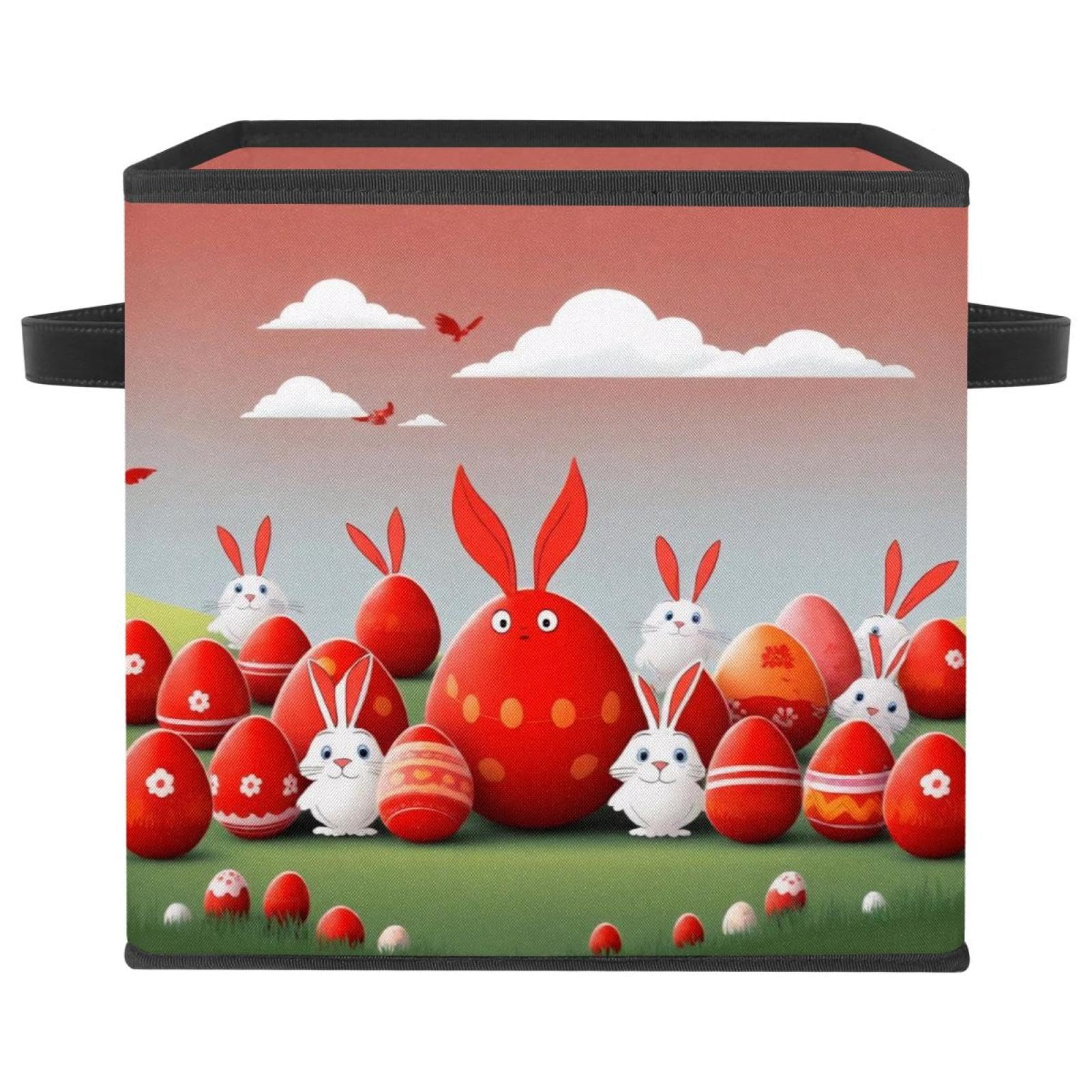 Boîte de rangement pliable rouge pour optimiser vos étagères