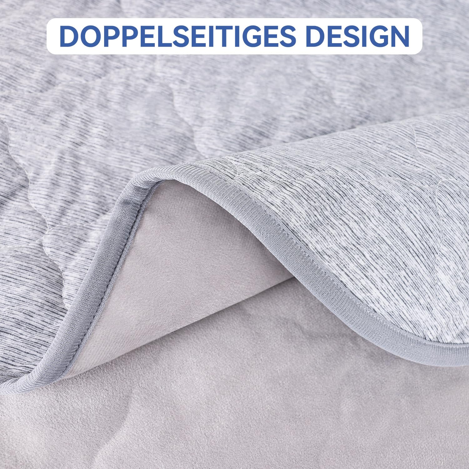 MH MYLUNE HOME Premium-Kühlende Hundedecke, ultraweich & leicht, wendbar, waschbar, Q-MAX >0,4 für Sommer, Couchschutz & Bettbezug, wiederverwendbar mit integriertem Gurt, 75x100 cm