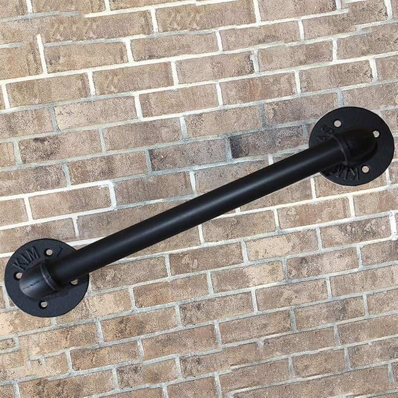 black handrail brackets