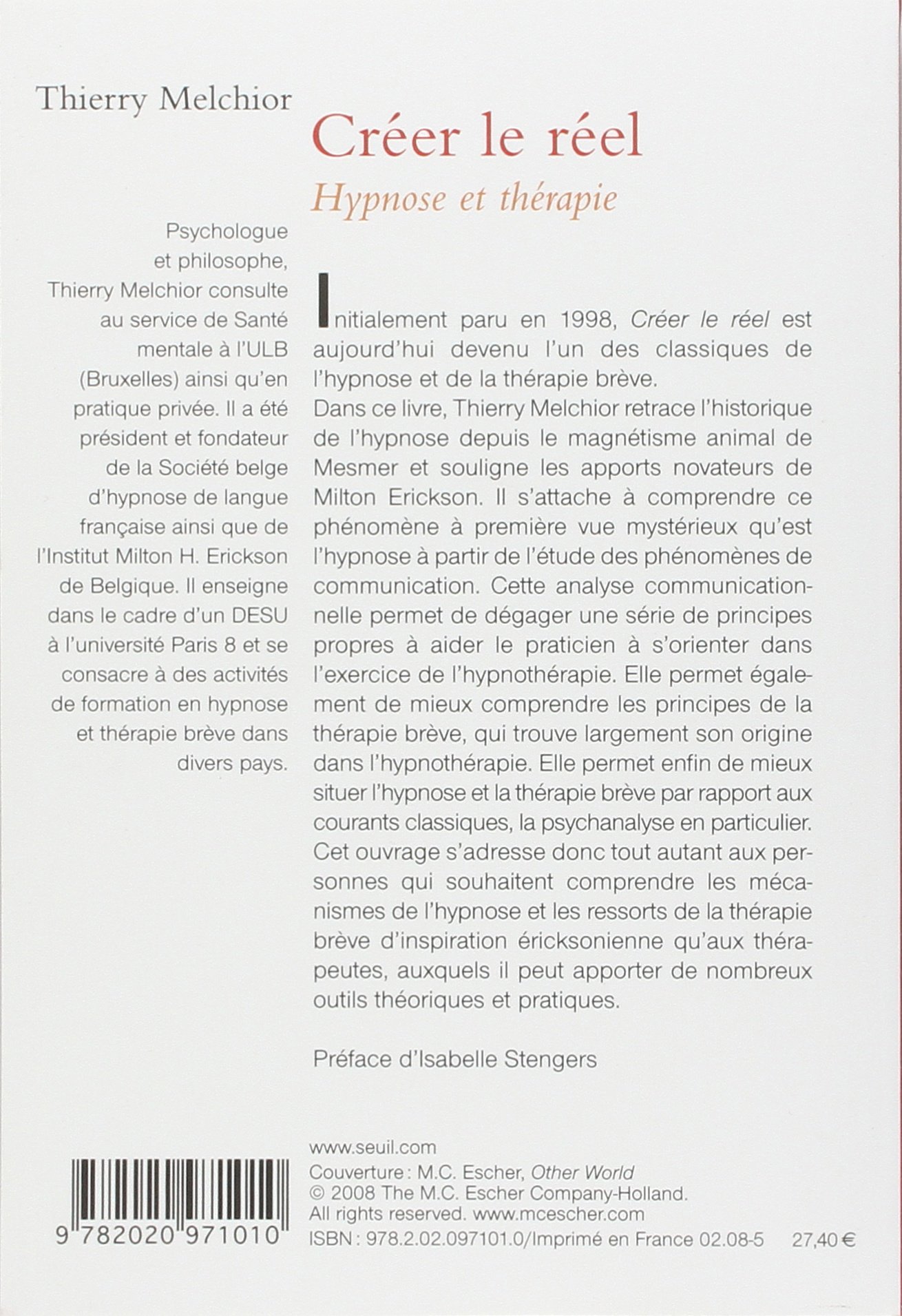 Créer le réel: Hypnose et thérapie