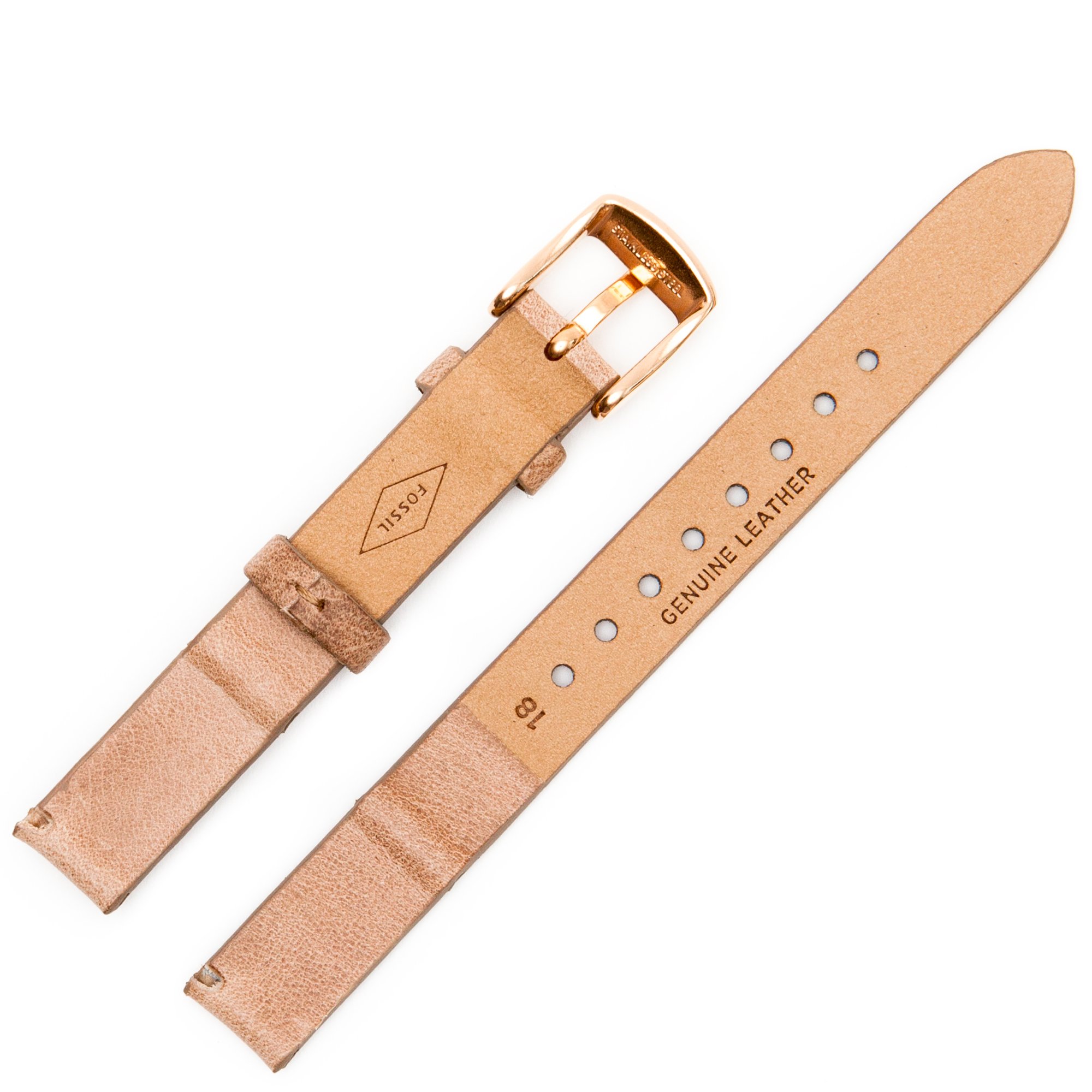 Fossil Bracelet de Montre 12mm Cuir Beige ES-3466 | LB-ES3466