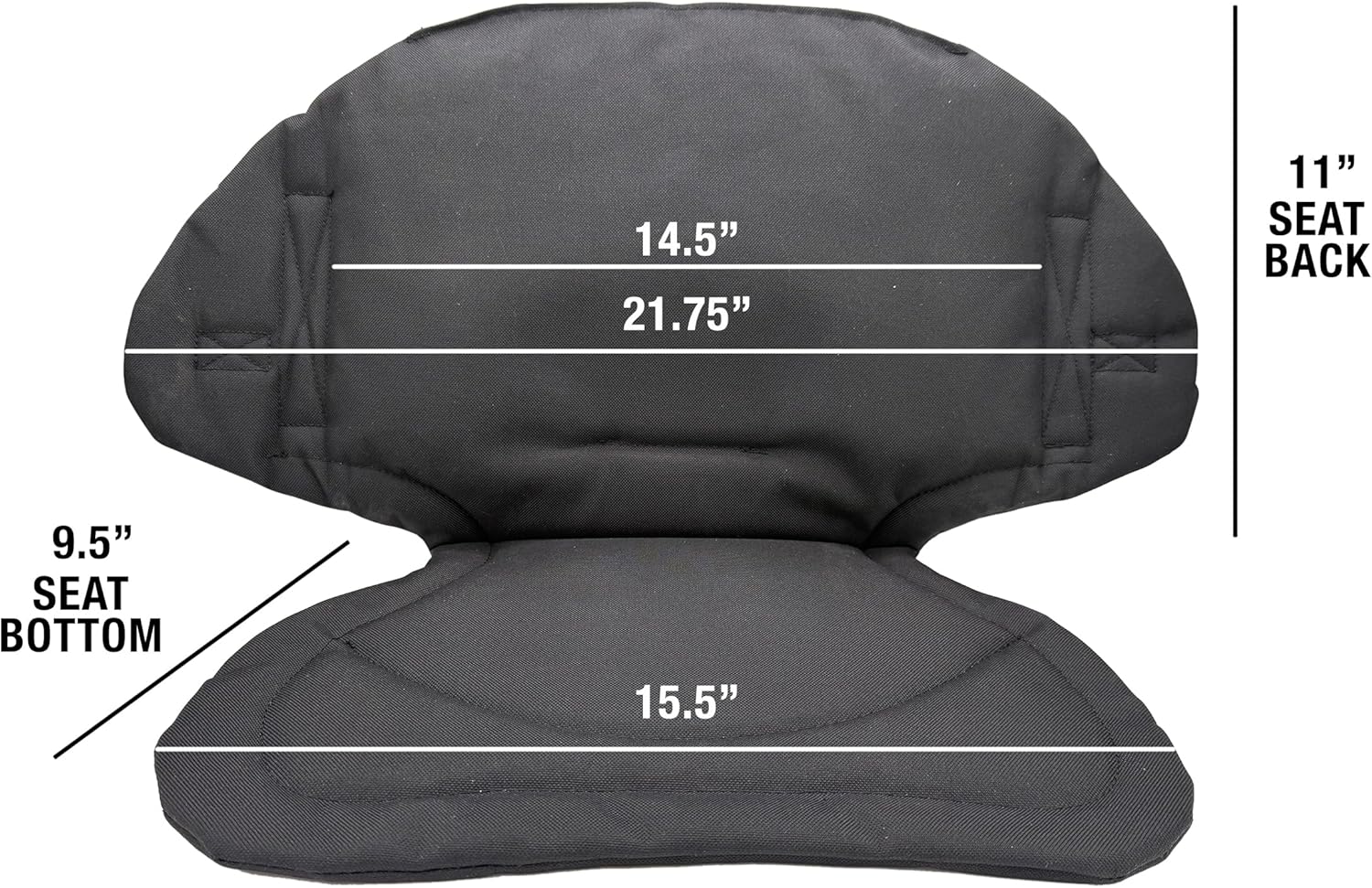 Shoreline Marine Propel Universal Kayak Seat, Black, One Size, Multi