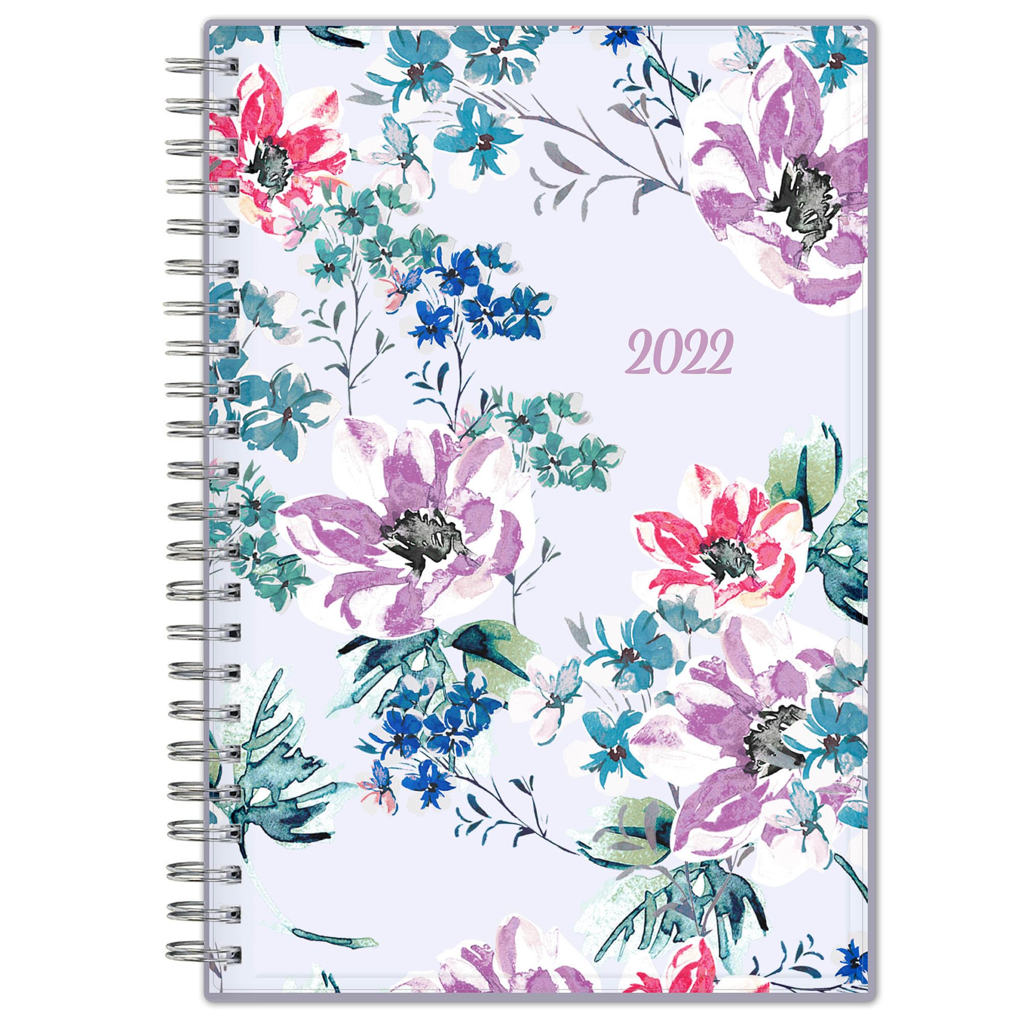 Blue Sky 2022 Weekly & Monthly Planner, 5" x 8", Flexible Cover, Wirebound, Laila (137276-22)