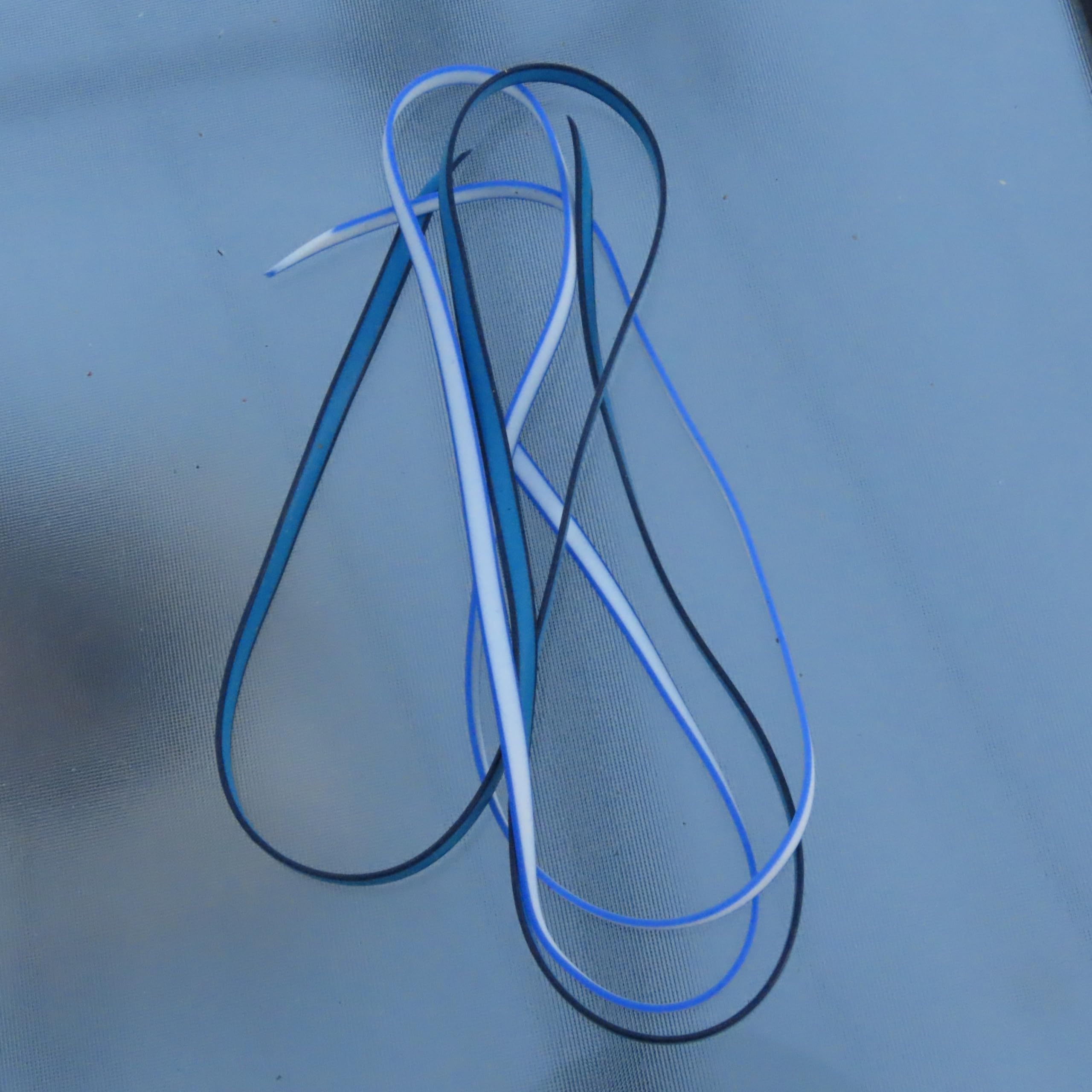 Swimming Goggles Replacement Straps, Pack of 3, 1/8" Strap