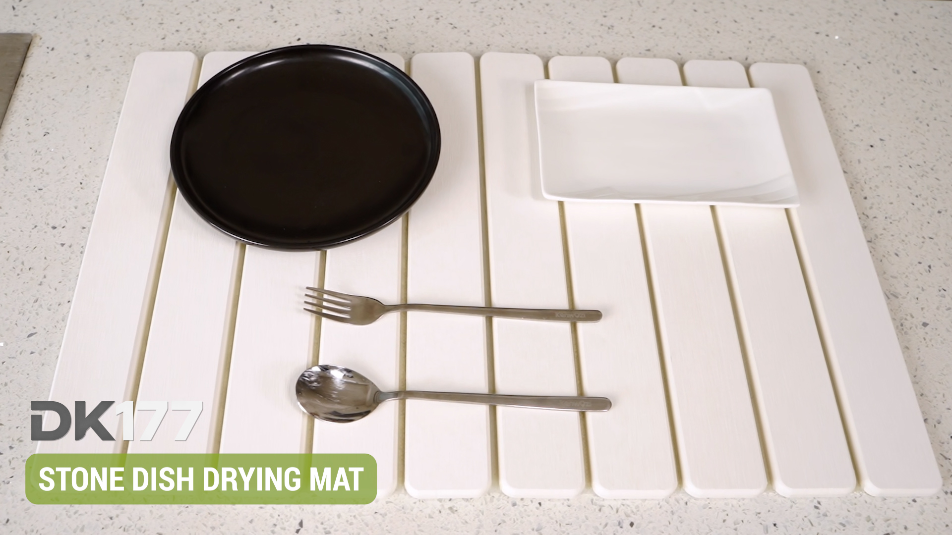 Collapsible Kitchen Dish Drying Mat Non-slip Kitchen Quick Dry Mat Fast