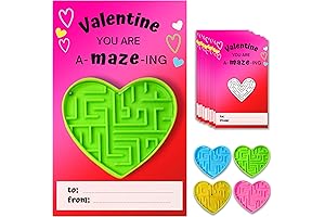 Valentine Candy Classroom Exchange Mazes for Kids (Bulk Pack)