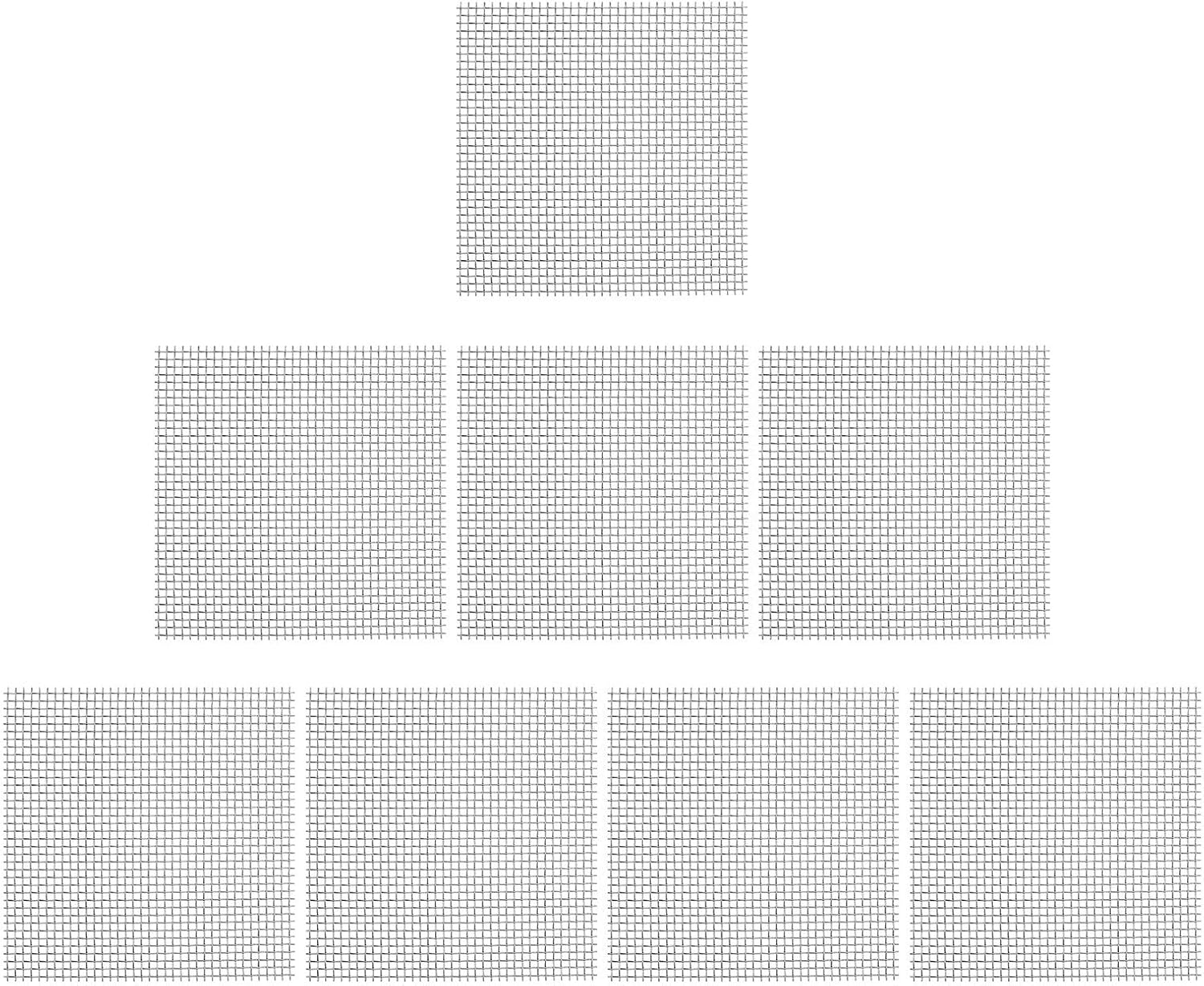 8pcs Stainless Steel Wire Mesh Pads for Aquatic Moss Xmas Fish Tank