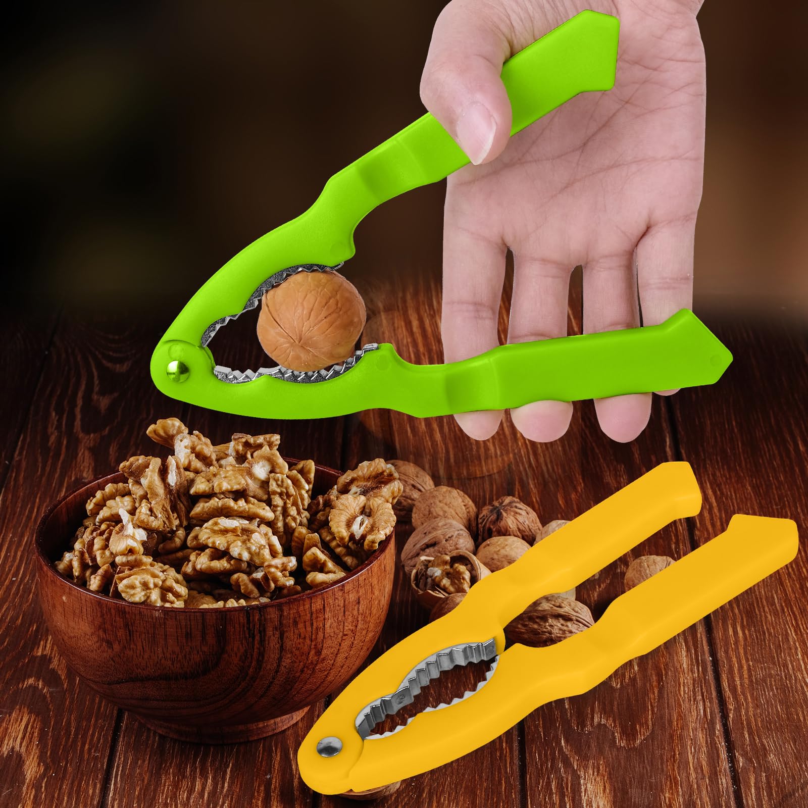 Snapklik.com : 2 Packs Nut Cracker Tool Walnut Cracker Handy Nut ...