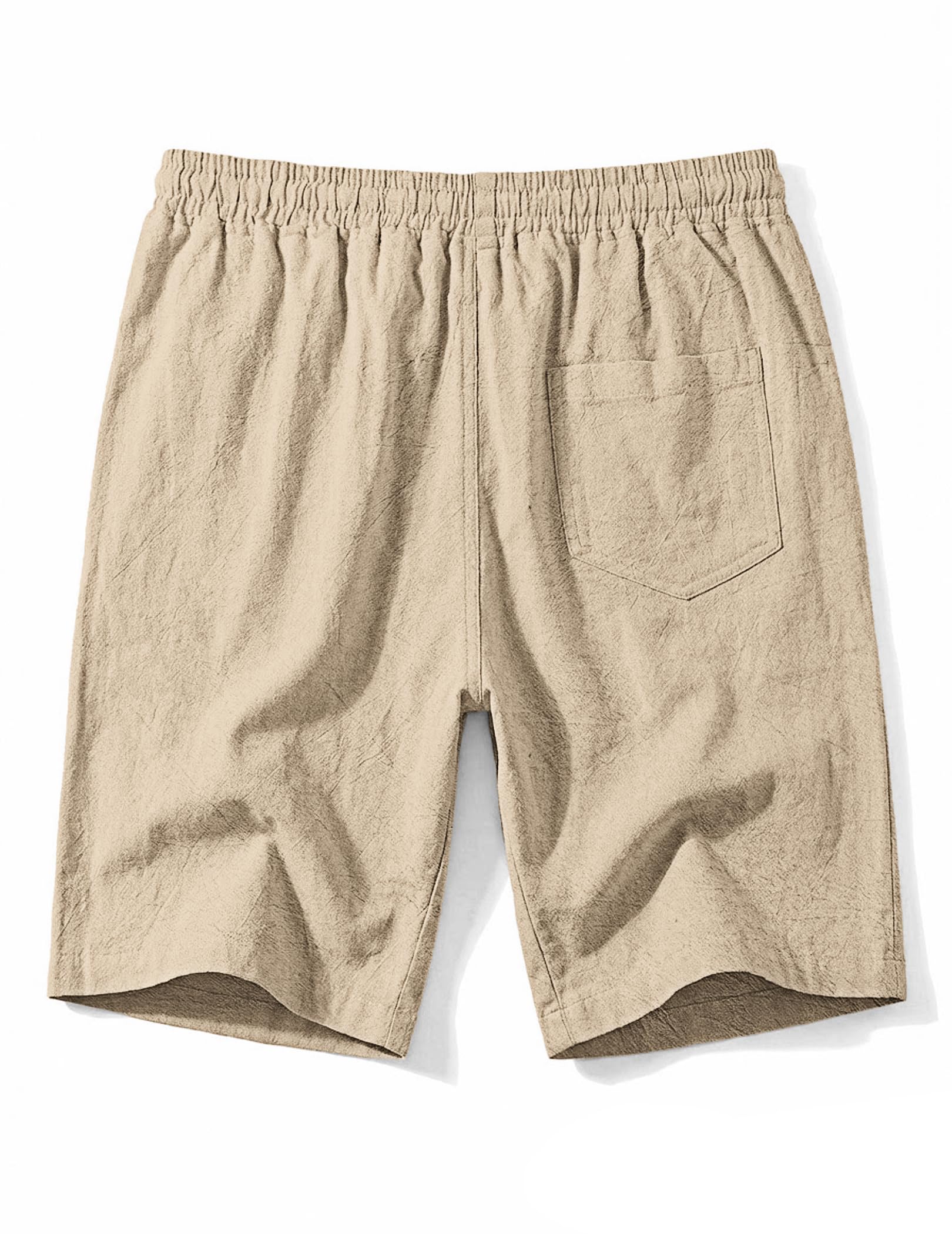 TARAINYA Pantaloncini Lino Uomo Bermuda Uomo in Morbido Cotone e Lino con Cordino Regolabile e Tasche