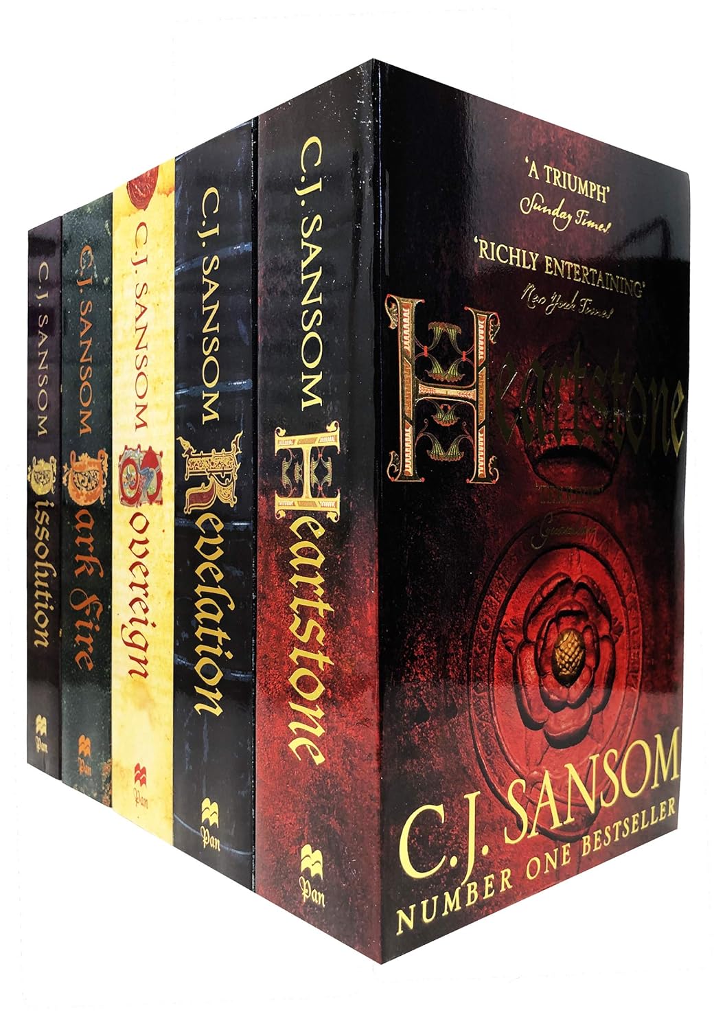 C.J. Sansom The Shardlake Series 5 Books Collection Set Heartstone, Revelation, Sovereign C.J. Sansom The Shardlake Series 5 Books Collection Set Heartstone, Revelation, Sovereign