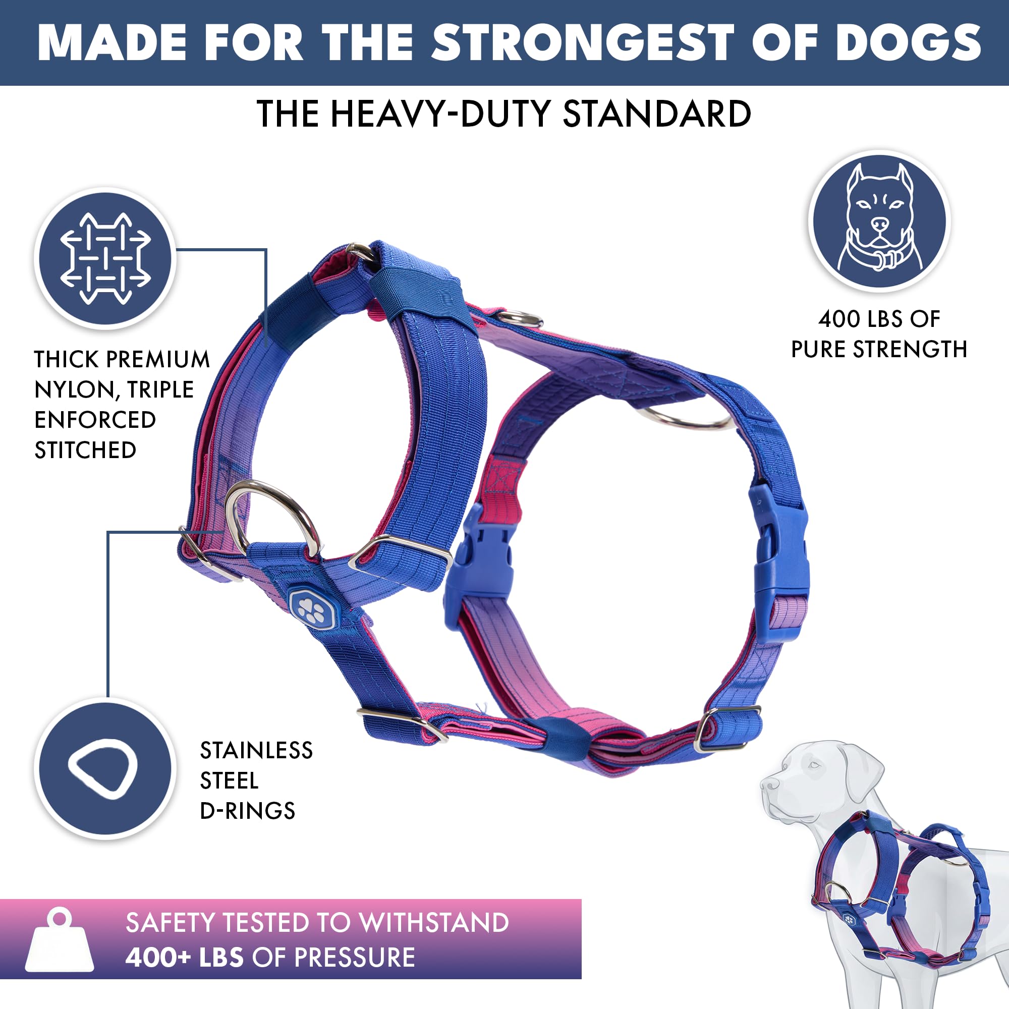 Amazon | 引っ張り防止犬用ハーネス - 安全性とコントロールのために