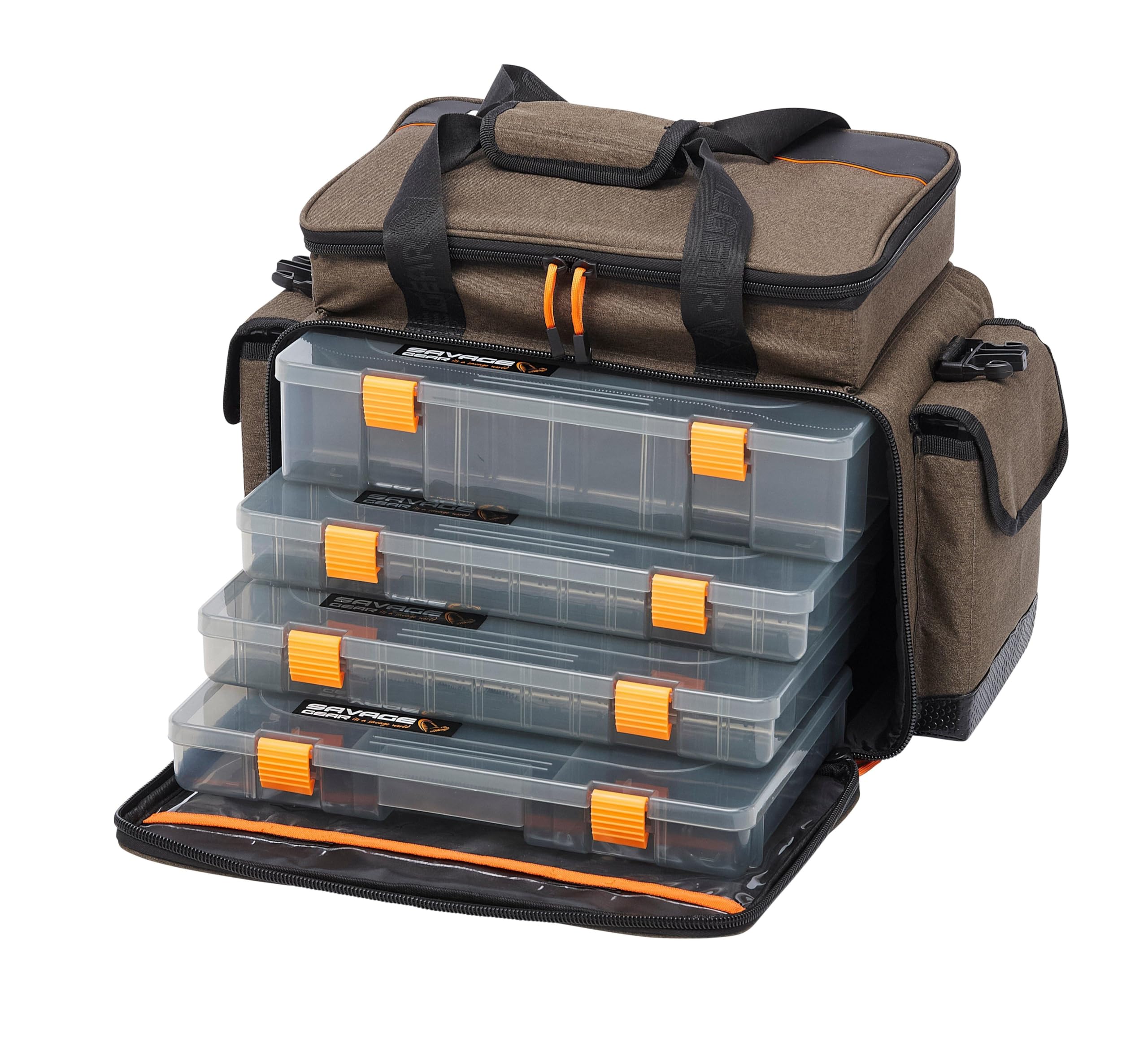 Savage Gear Sac à leurres spécialisé - Sac de pêche étanche avec Compartiments de Rangement Multiples, Rangement protégé Contre Les UV - Idéal pour la pêche sur la Berge, en Bateau et en Voyage 31L